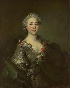 Louis Tocque probably Portrait of mademoiselle de Coislin Sweden oil painting artist
